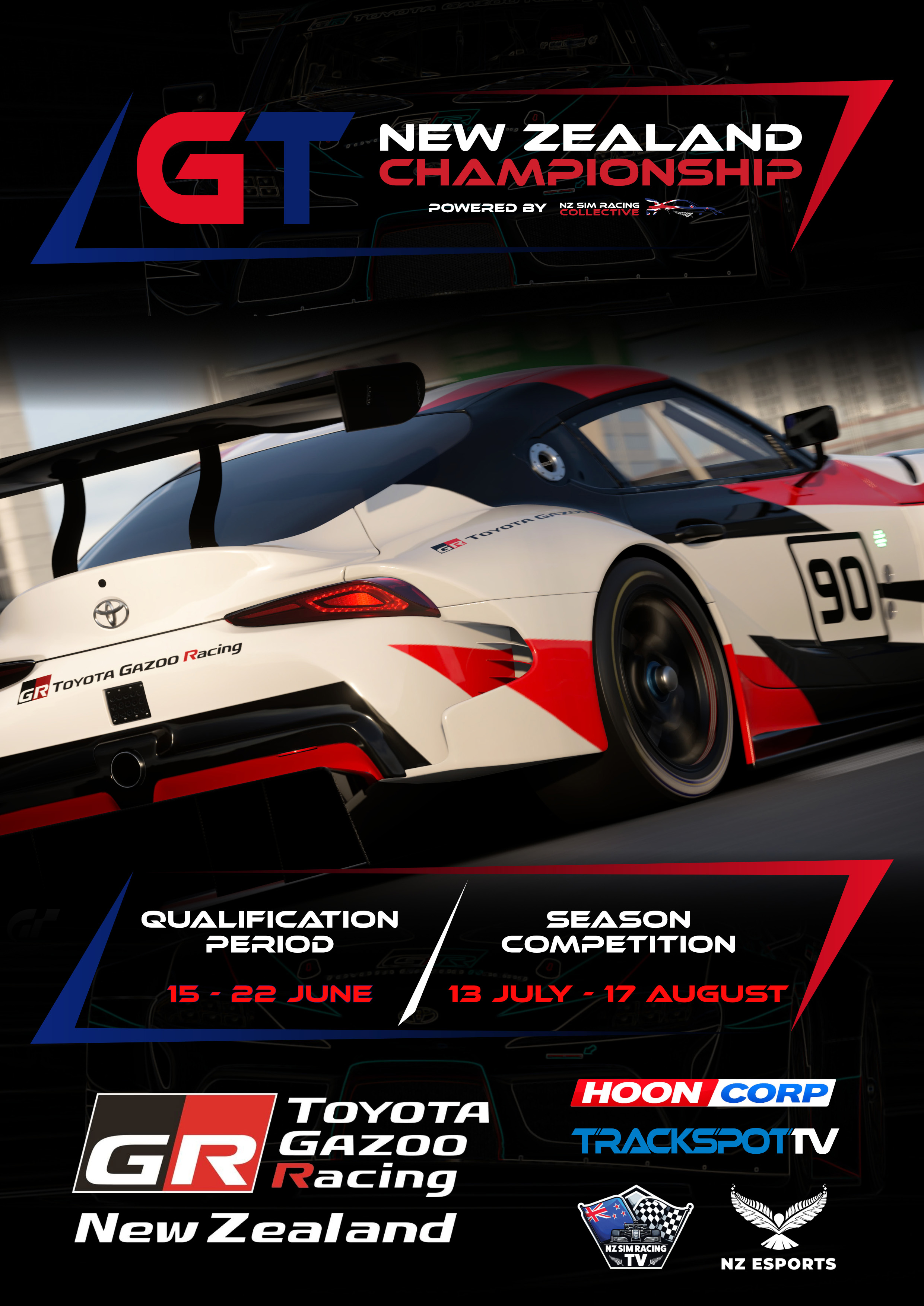 TrackSpotTV Official Broadcasters for GT7 New Zealand Championship